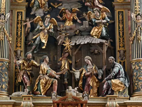 Weihnachtsaltar in der Basilika (Foto: Nicolas Schnall/pba)