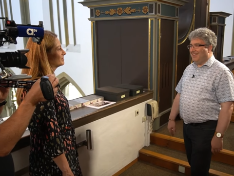 Peter Bader im Gespräch mit Birgit Geiß von Katholisch1.tv (Foto: katholisch1.tv)