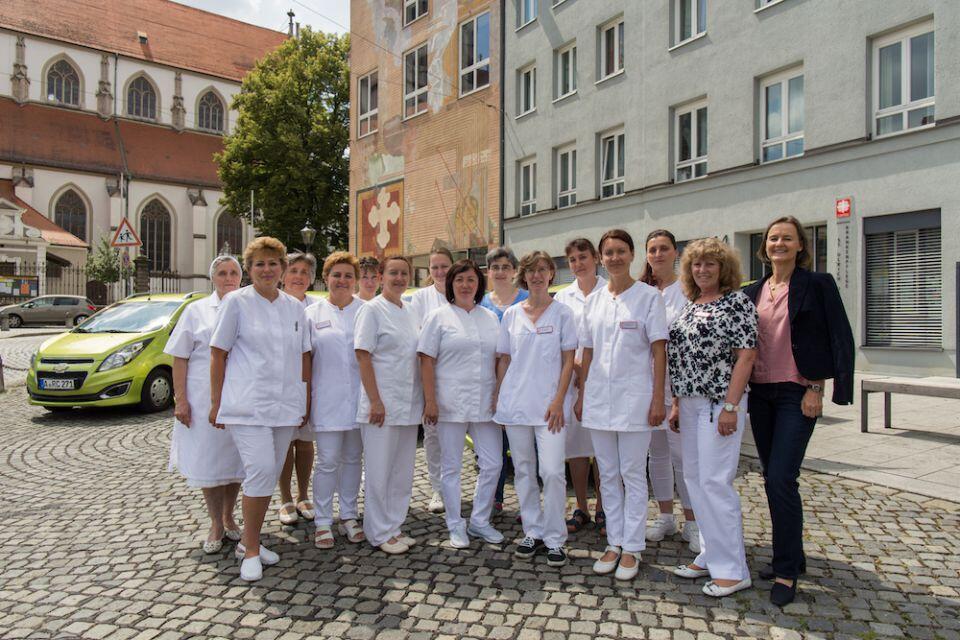 Das Team der ambulanten Krankenpflege. Foto: Andreas Düren