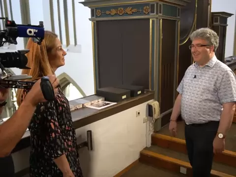 Peter Bader im Gespräch mit Birgit Geiß von Katholisch1.tv (Foto: katholisch1.tv)